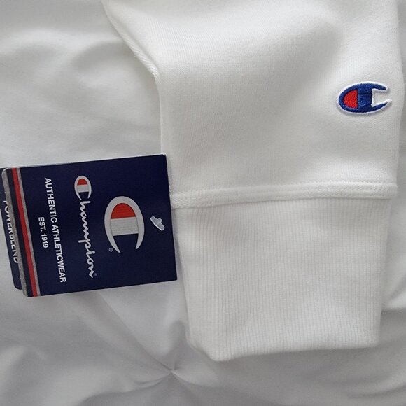 Brand New - Men's Medium White Champion Crew Neck Sweater - Picture 3 of 3